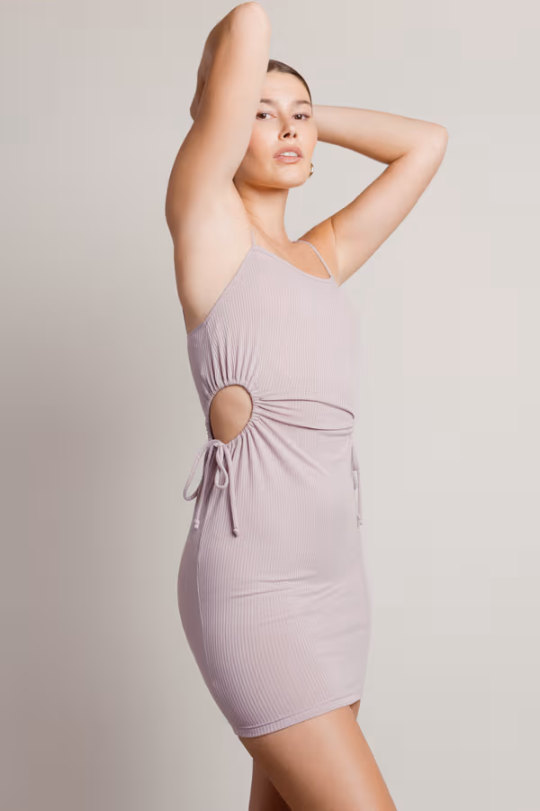 Salazar Cutout Bodycon Mini Dress - Lilac