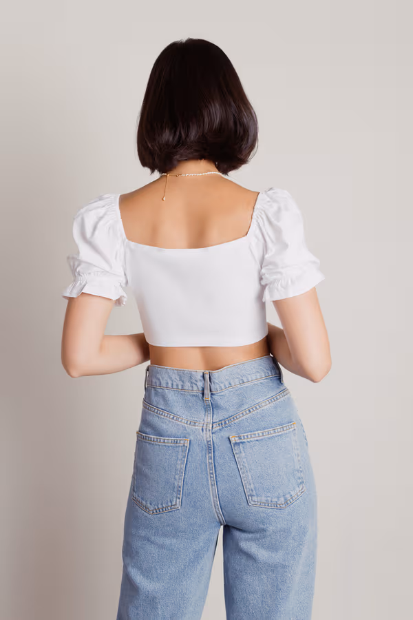 Leyla Crop Top - Black