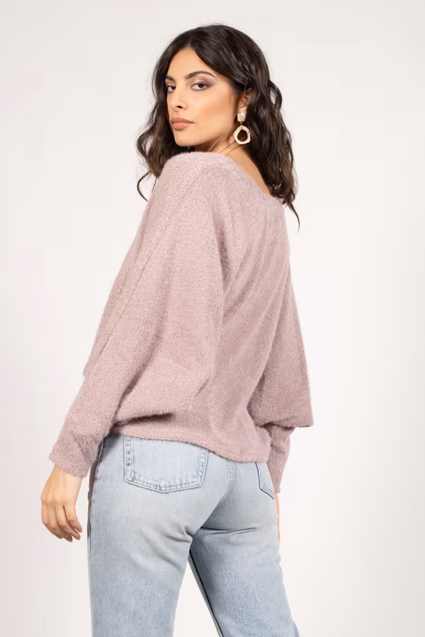 Stay Cozy Knit Sweater - Lilac