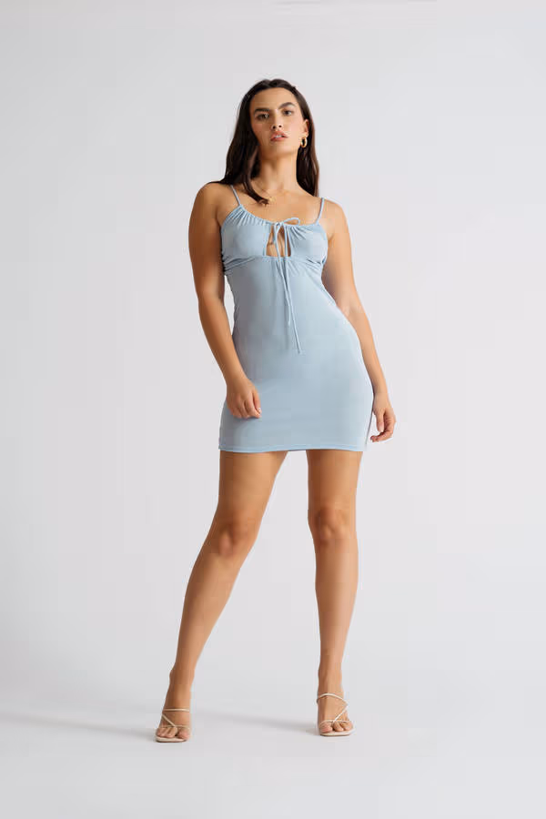 Those Days Keyhole Cami Mini Dress - Brown