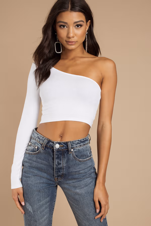 Into You Crop Top - White