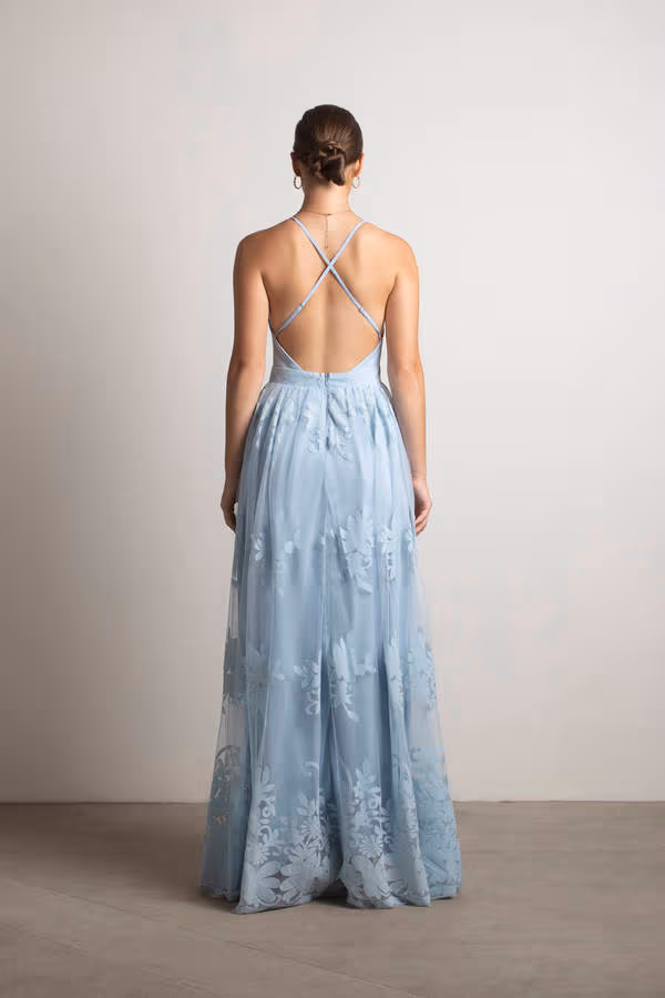 Analise Plunging Floral Maxi Dress - Black