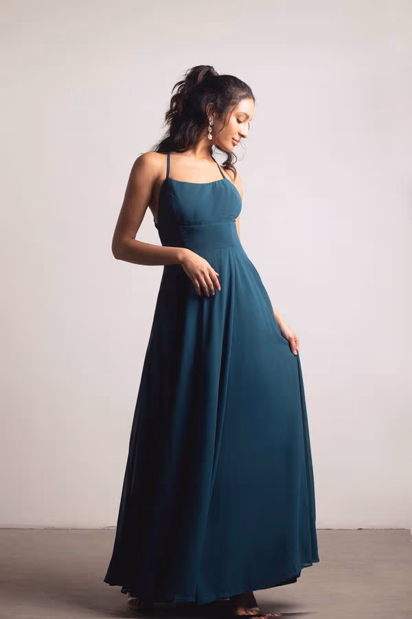 Know You Love Me High Slit Empire Maxi Dress - Emerald