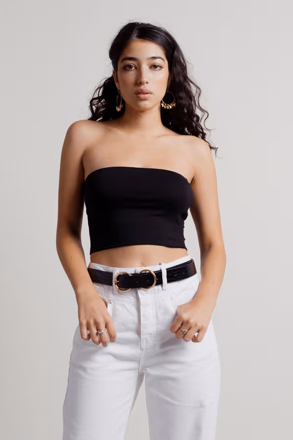 Keep It Simple Tube Top - Black