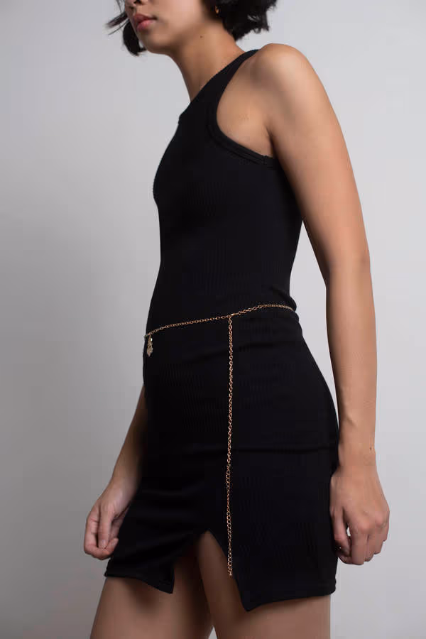 In My Mind Coin Chain Belt - Gold