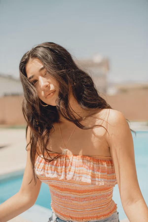 Coral Skies Tube Top - Multi