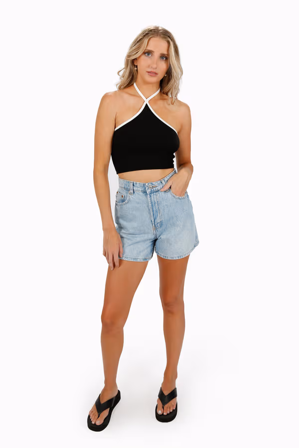 Love Drought Crop Top - Black