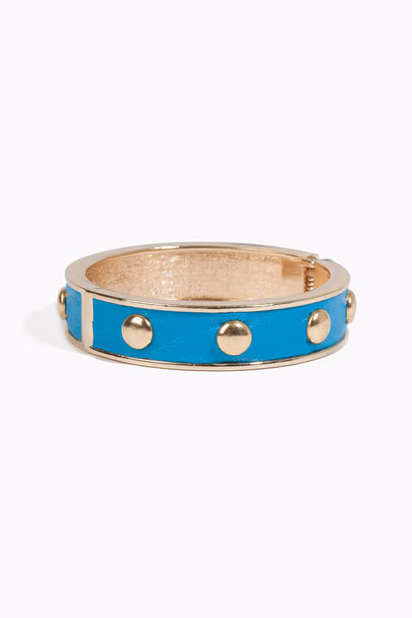 Timi Nolan Stud Bangle - Aqua