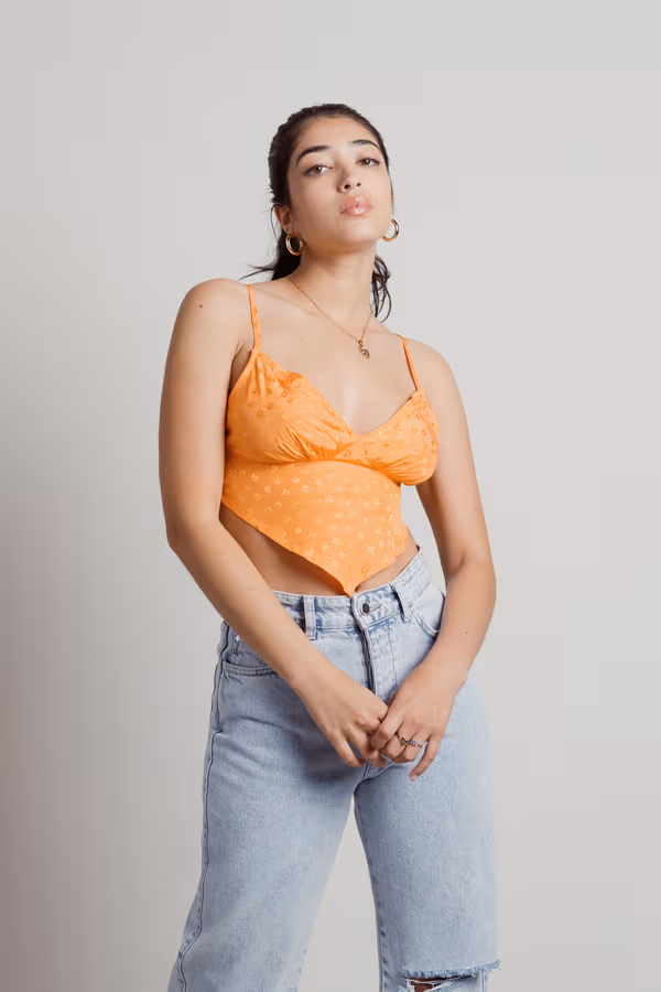 Ira Crop Top - Orange