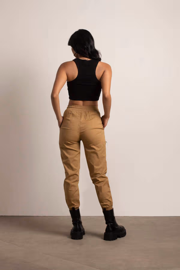 Concert Ready Jogger Pants - Khaki