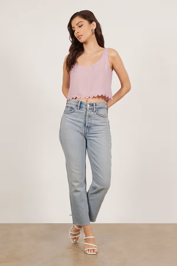 Soft Breeze Crop Top - Orchid