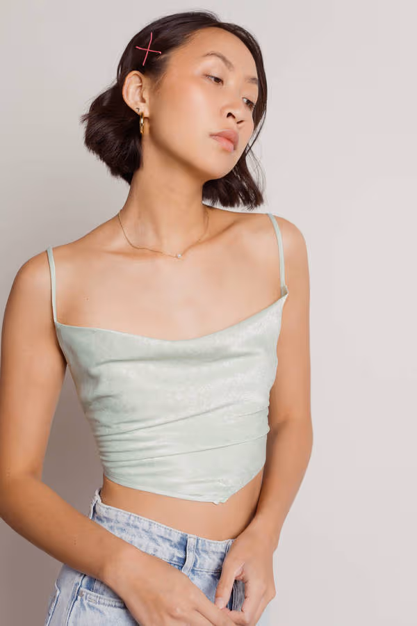 Is It Over Crop Top - Peach