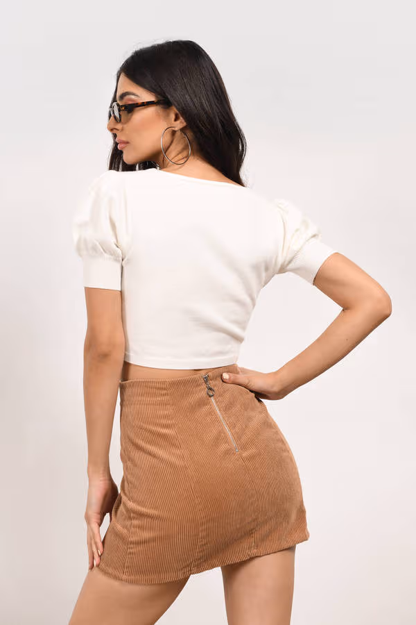 Dream Of Me Crop Top - Ivory