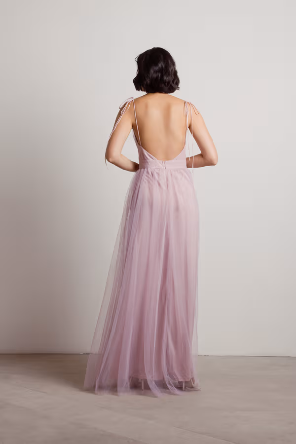 Slay The Night Deep V Double High Slit Maxi Dress - Black