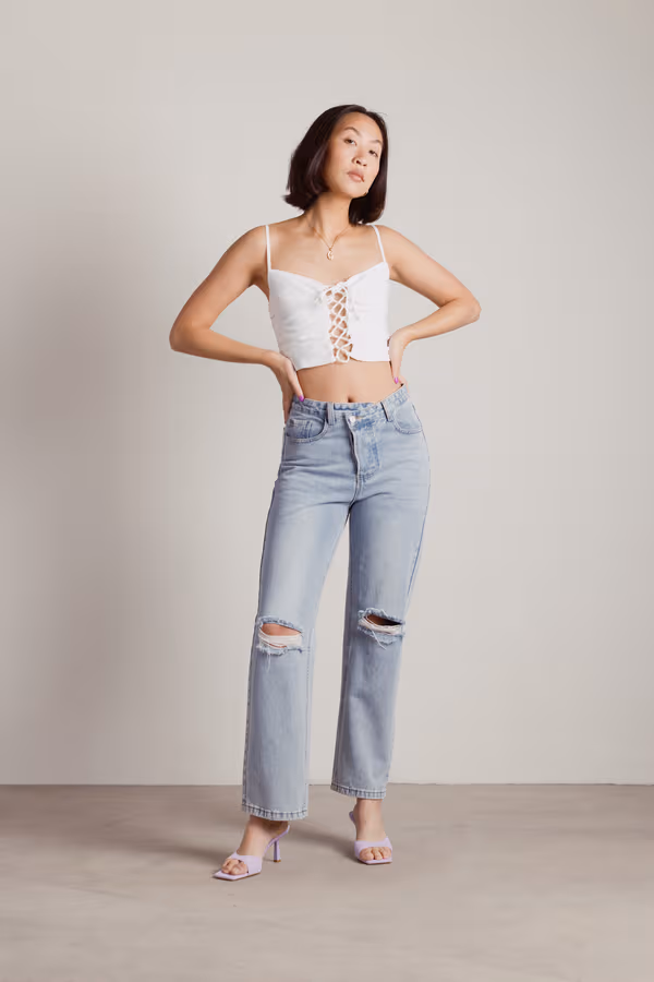 Therese Crop Top - Off White
