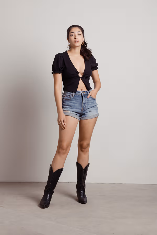 Replay Denim Shorts - Medium Wash