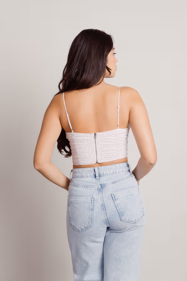New Flame Crop Top - Pink
