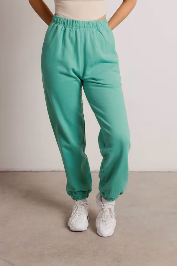 Homebody Stretchy Sweatpants - Green