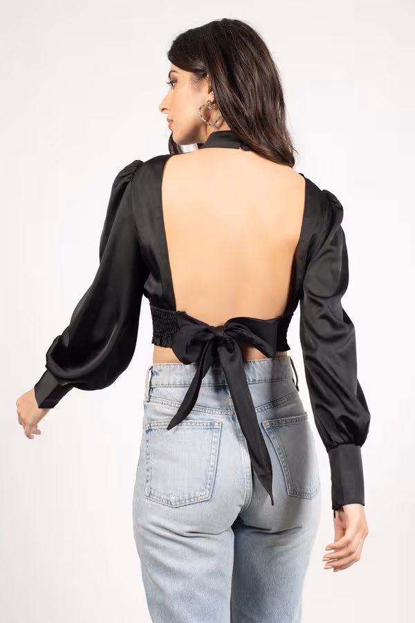 Xoana Backless Blouse - Emerald