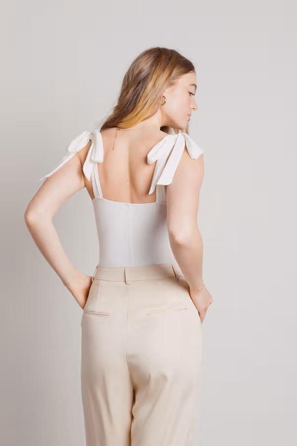 Jacques Corset Bodysuit - Ivory