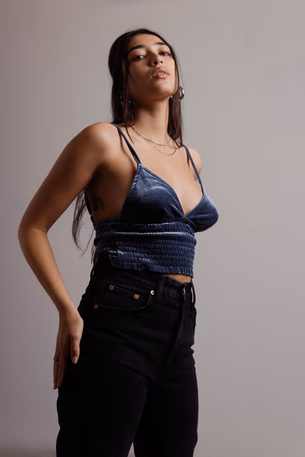 High Key Crop Top - Red