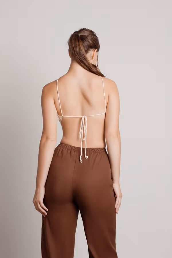 Morning Dew Crop Top - Cream