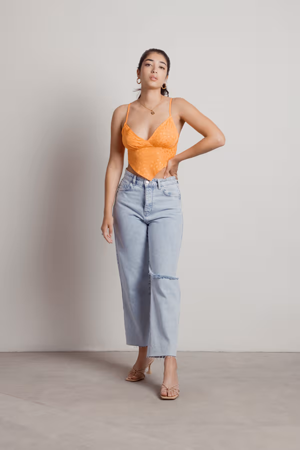 Ira Crop Top - Orange