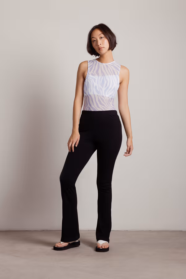 Go For A Ride Mesh Bodysuit - White Multi