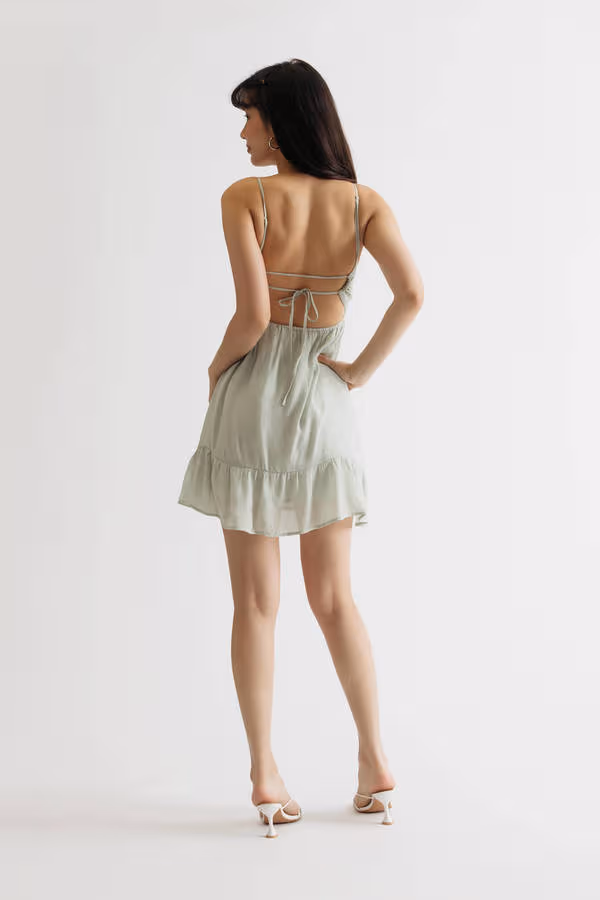 Scarlette Blue Tiered Skater Dress