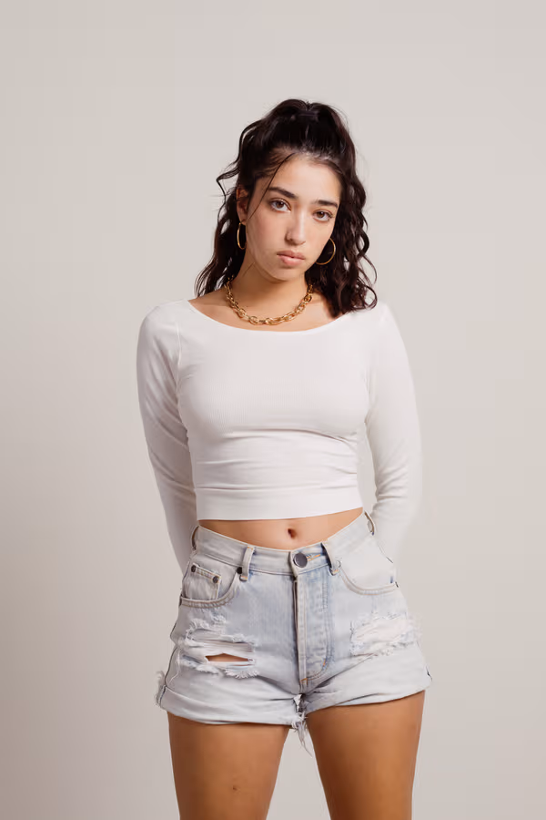 Kaleah Crop Top - Brown