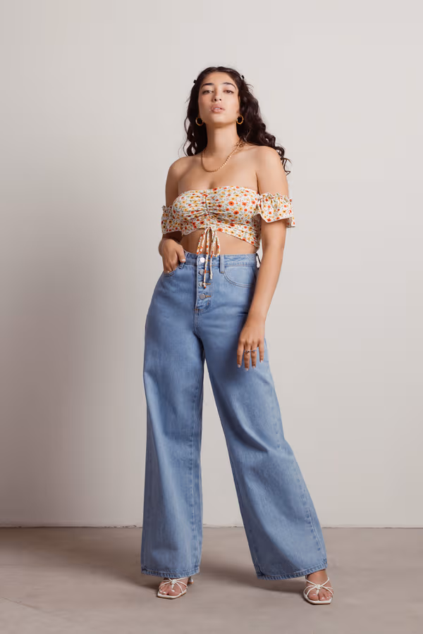 Breathless Crop Top - Off White