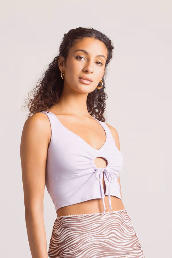 Tell Me It All Crop Top - Ivory