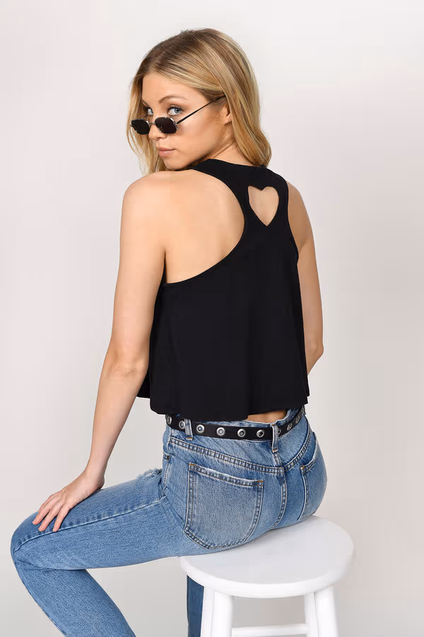 Cristabel Crop Top - Black