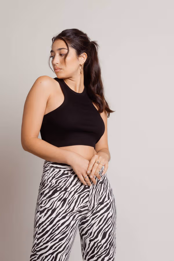 Fernandez Crop Top - Black