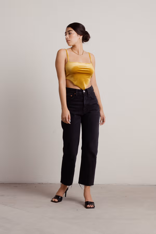 DeMun Crop Top - Gold