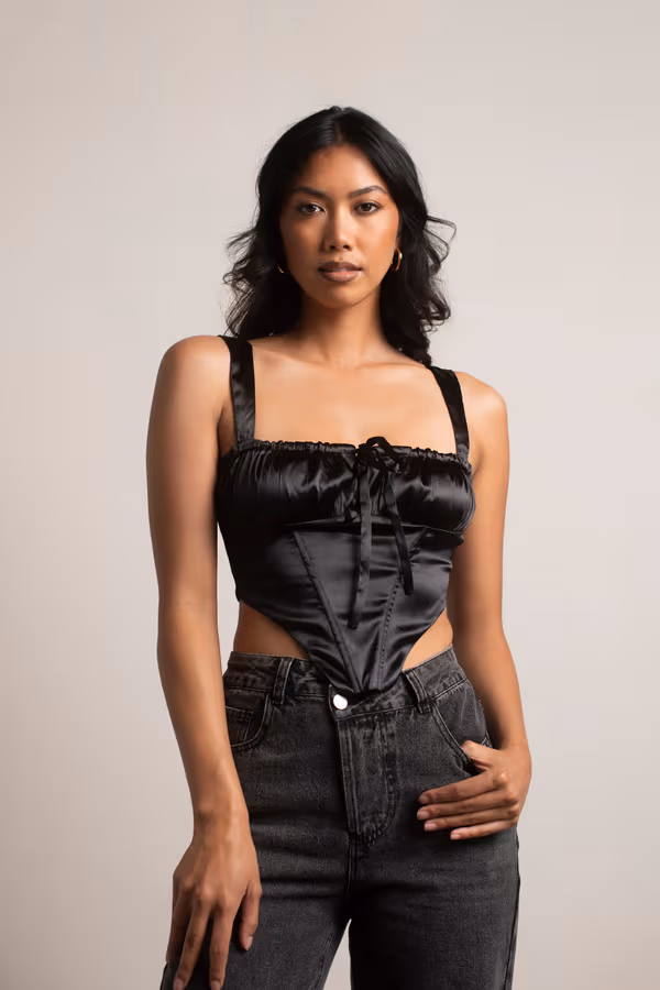Daizy Corset Top - Black
