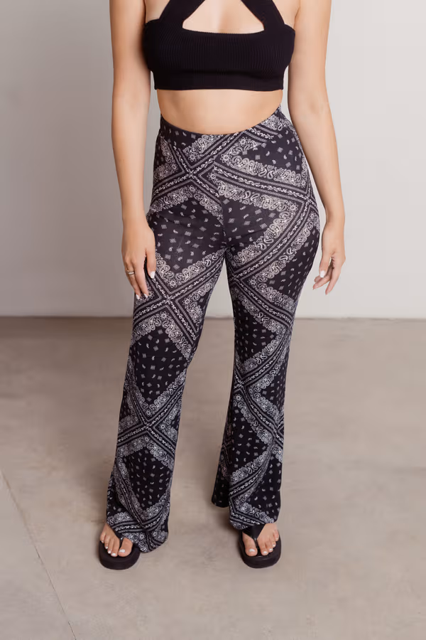 Kash Bandana Pants - Black