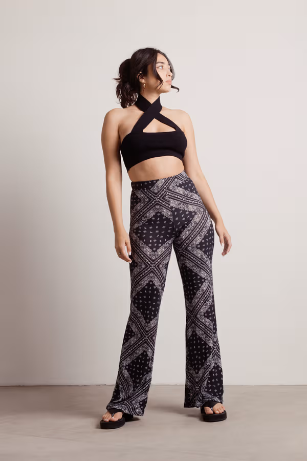 Kash Bandana Pants - Black