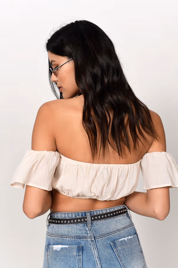 Delilah Crop Top - Blue