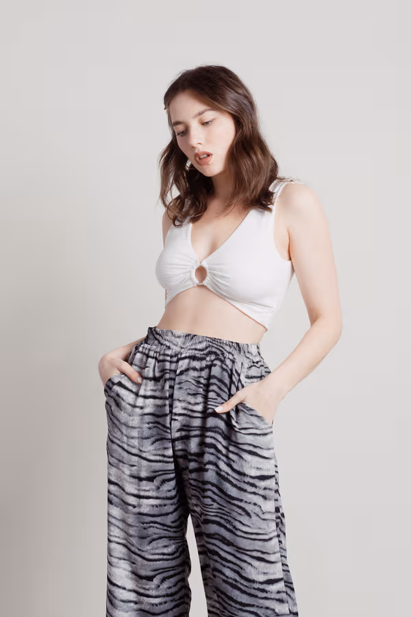 Take Me Away Crop Top - Sage