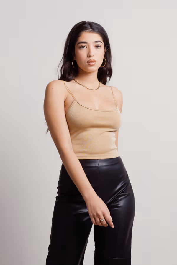 Nika Lurex Knit Top - Mocha Silver