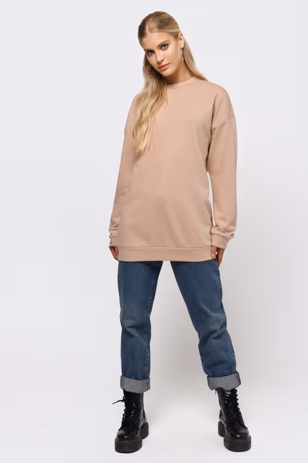 Don't Cross Me Oversized Sweater - Marsala