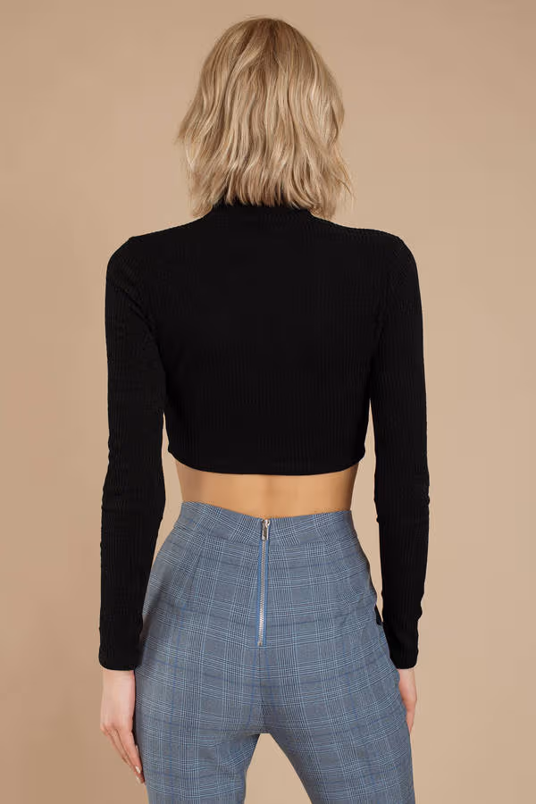 Eliza Crop Top - Wine