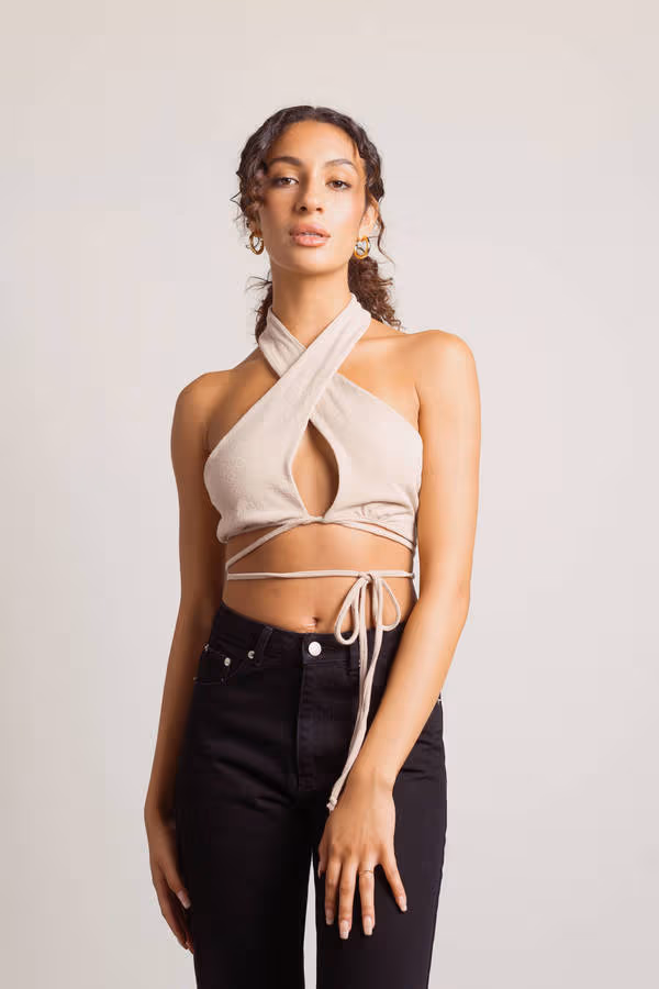 Sami Crop Top - Beige