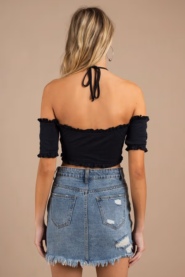 Bingo Crop Top - Red