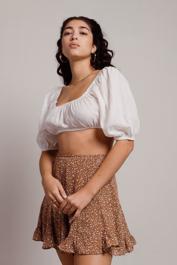 Leave Town Crop Top - Black