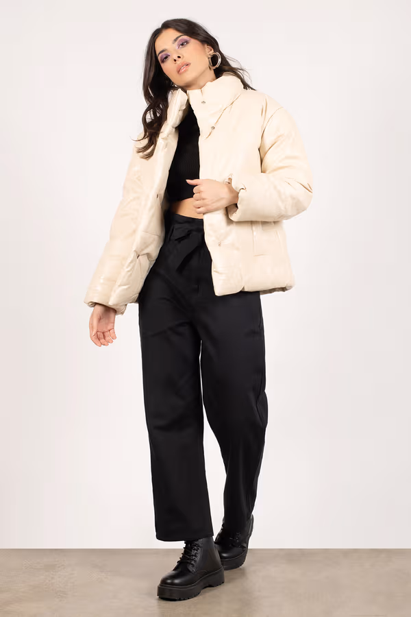 Lanie Puffer Jacket - Cream