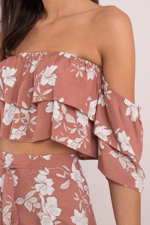 Lily Crop Top - Rose