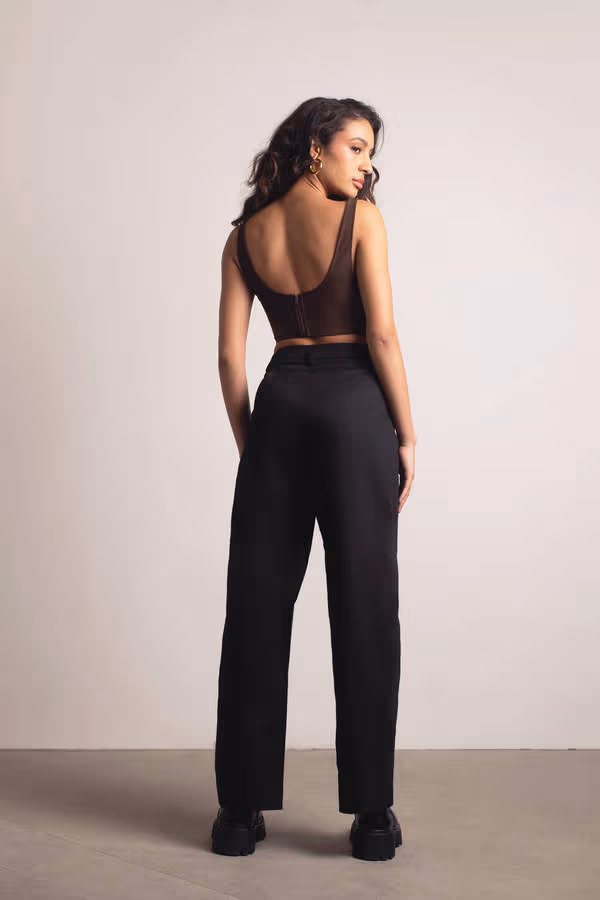 In My Eyes Wide Leg Pants - Beige