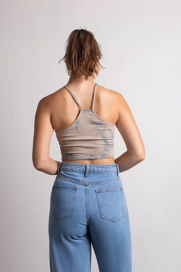 Look Over Here Crop Top - Rainbow